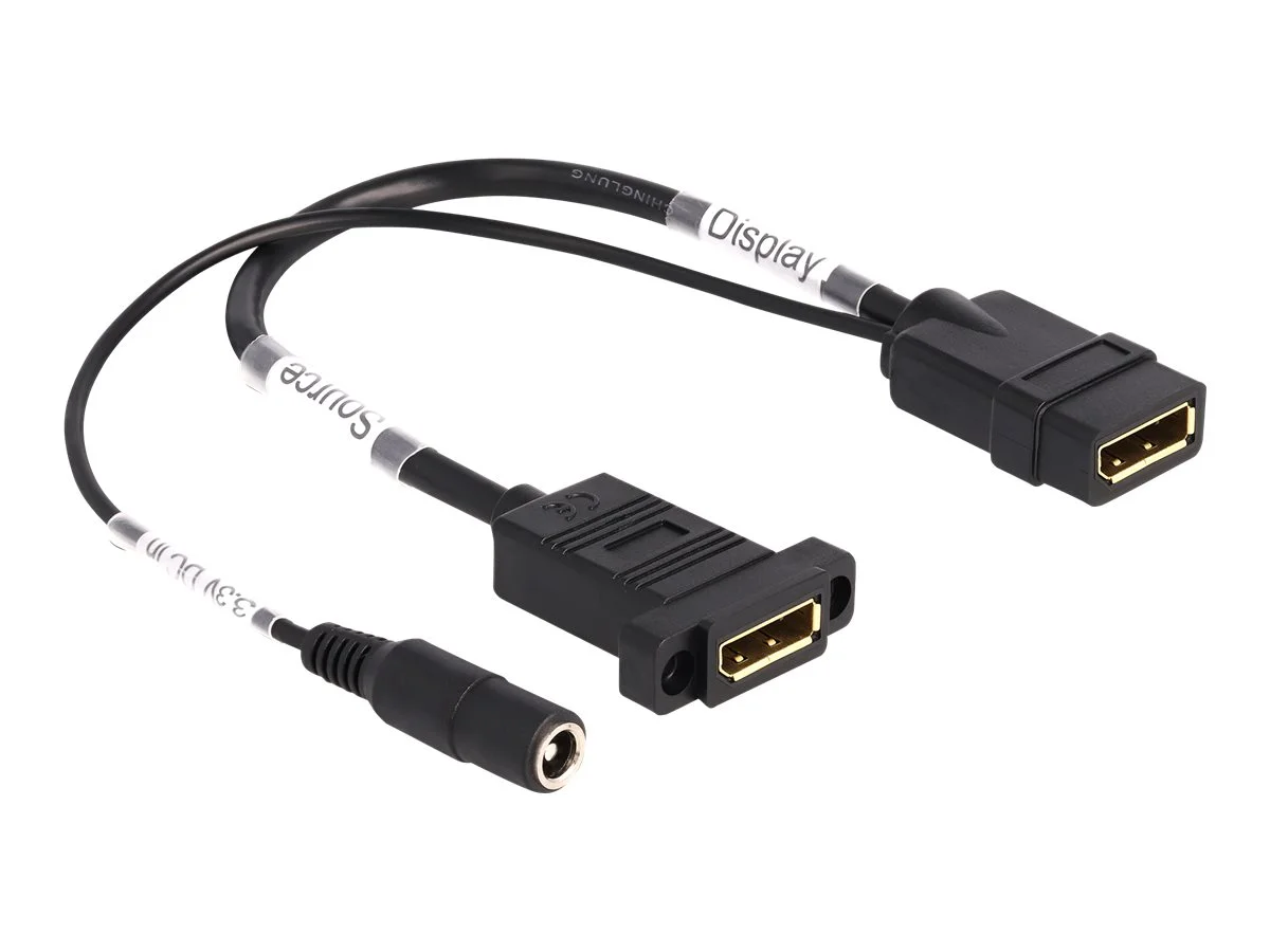 DELOCK DisplayPort Kabel 4K 60 Hz mit DC