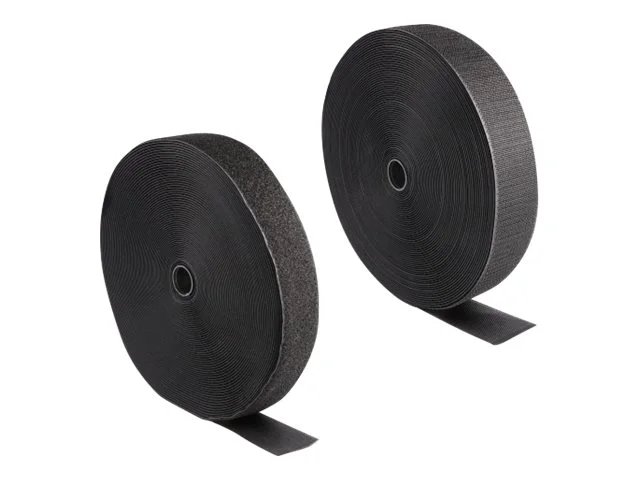 DELOCK Klettband L 25 m x B 50mm schwarz