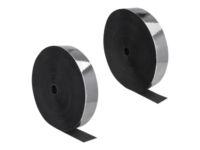 DELOCK Klettband L 25 m x B 50mm schwarz