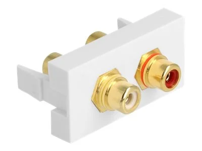 DELOCK Easy 45 Modul 2 x Cinch Buchse