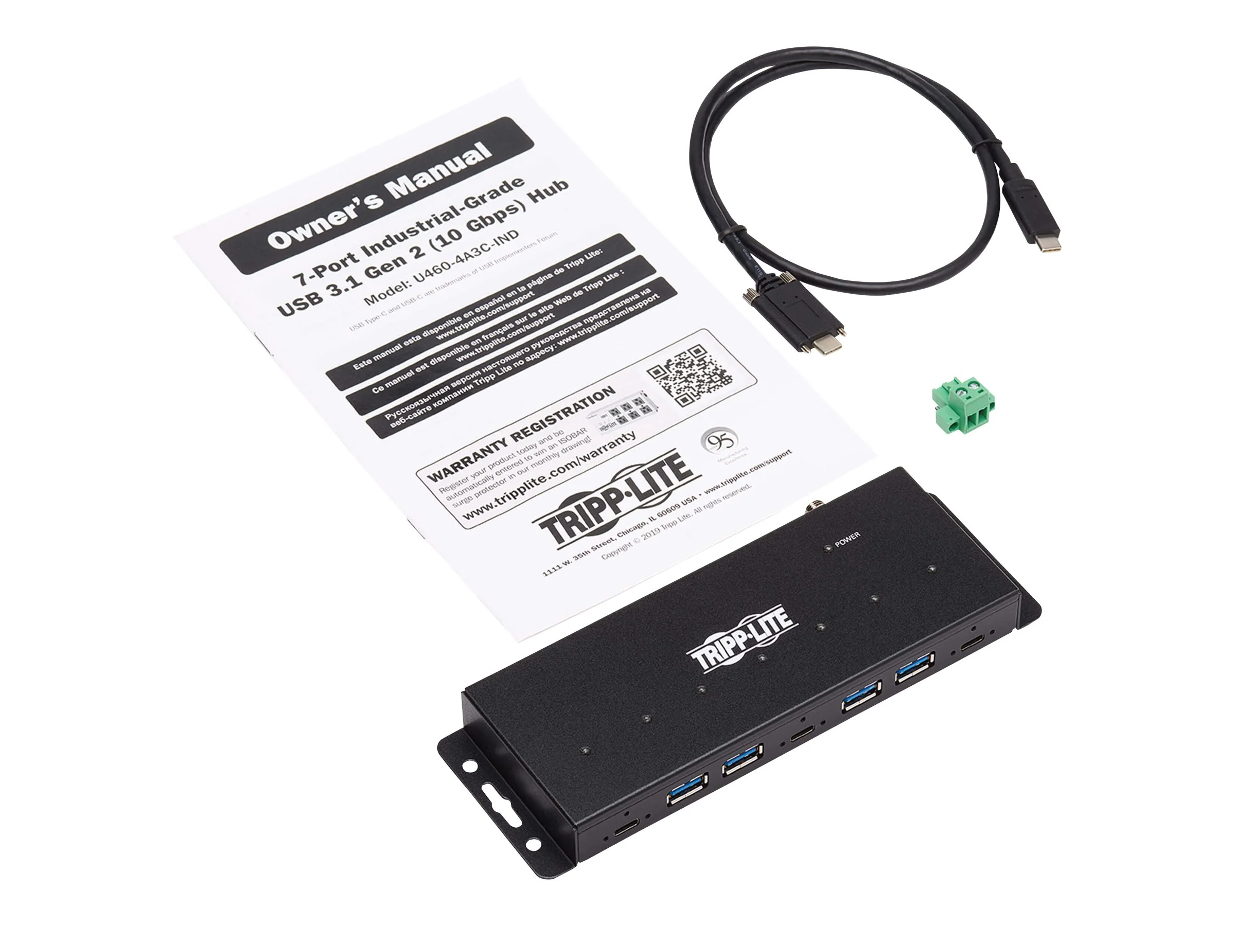 EATON TRIPPLITE Industrial 7-Port USB-C