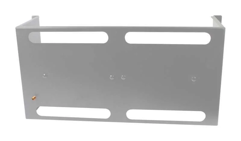 ALLNET 19" zbh. Gerätehalter für Hutschiene/DIN-Rail Geräte, T150mm/5HE, Lichtgrau, Frontmontage,