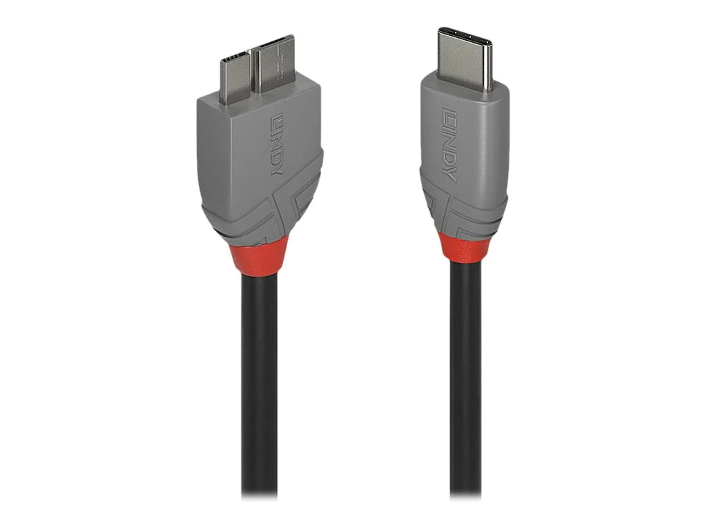 LINDY 1m USB 3.2 Typ C an Micro-B Kabel