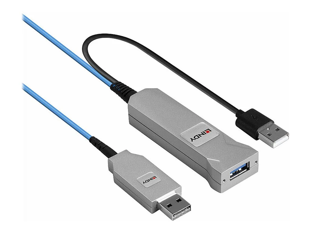 LINDY 100m Fibre Optic USB 3.0 Kabel