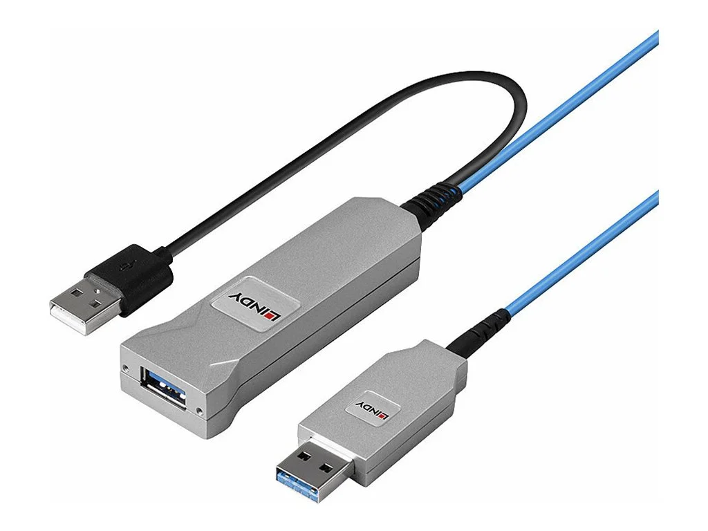 LINDY 30m Fibre Optic USB 3.0 Kabel
