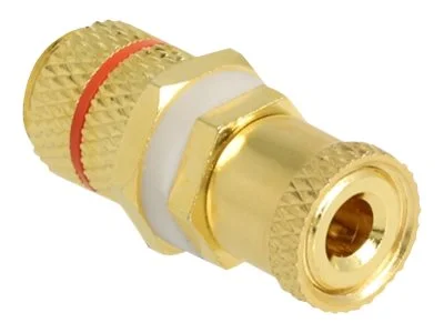 DELOCK Audio Adapter Polk Farbring rot