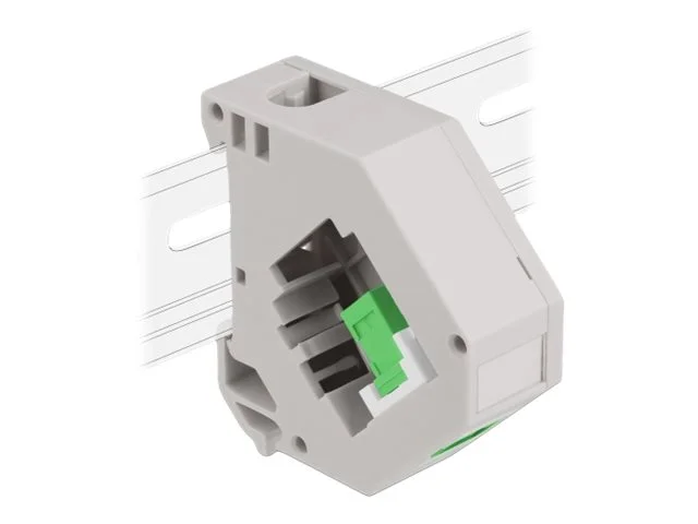 DELOCK Hutschienenadap SC Simplex grün