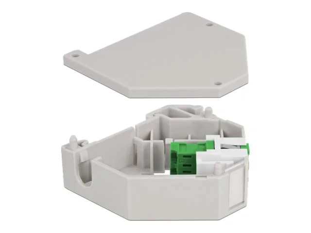 DELOCK Hutschienenadapter LC Duplex grün