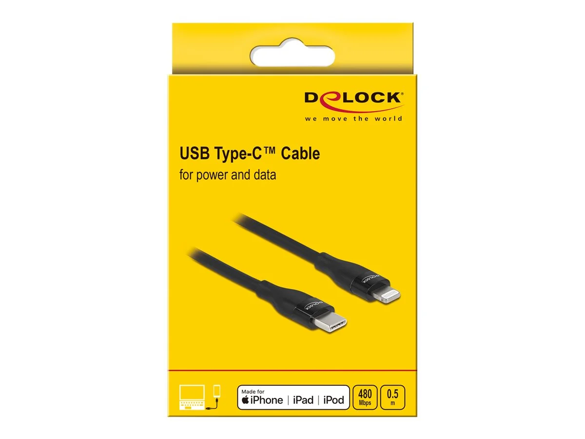 DELOCK Kabel USB Type-C zu Lightning0,5m