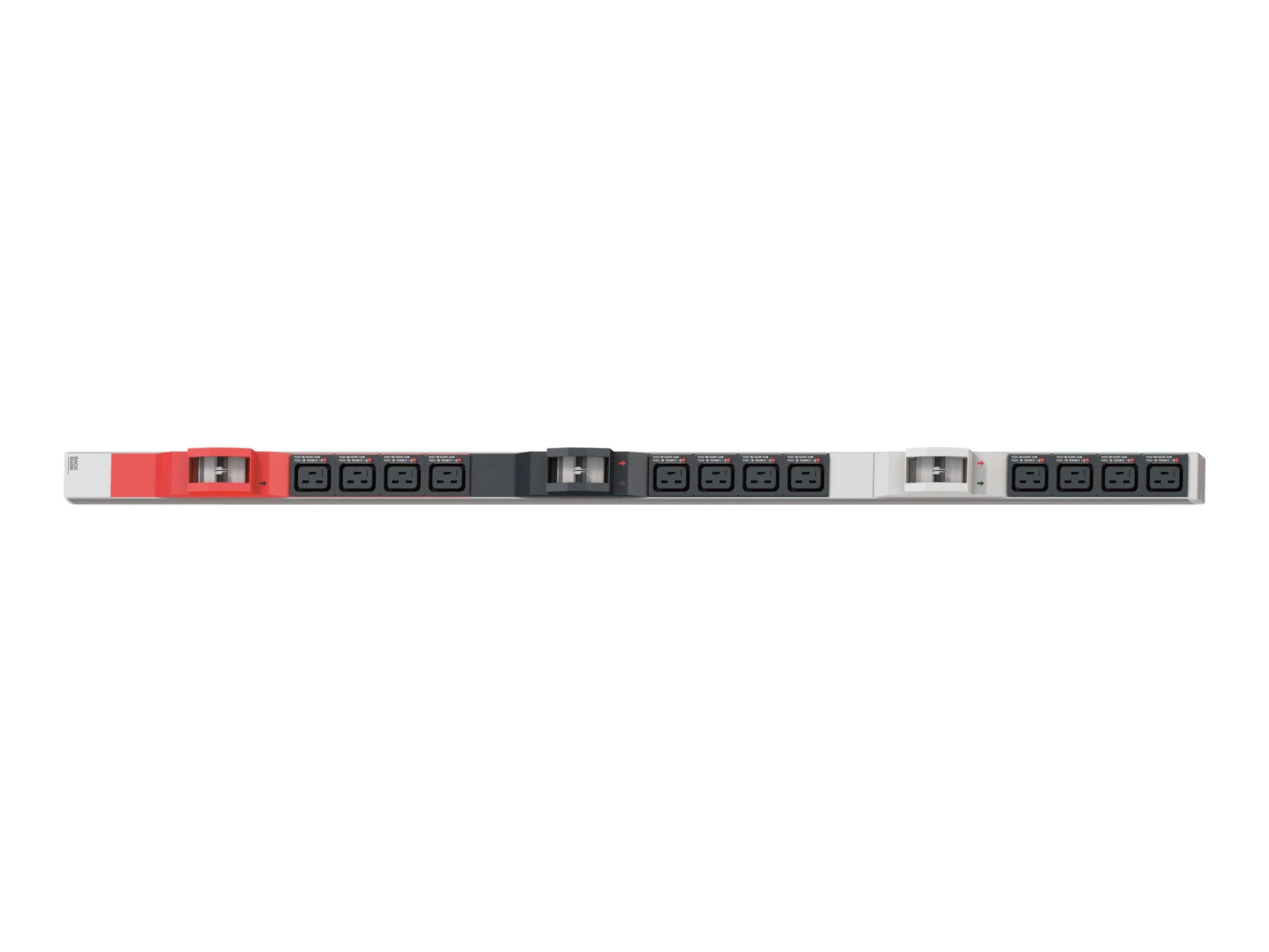 BACHMANN IT PDU ALU 1HE 12xC19 6xLeitung