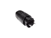 BACHMANN Schutzkontaktgummistecker schw