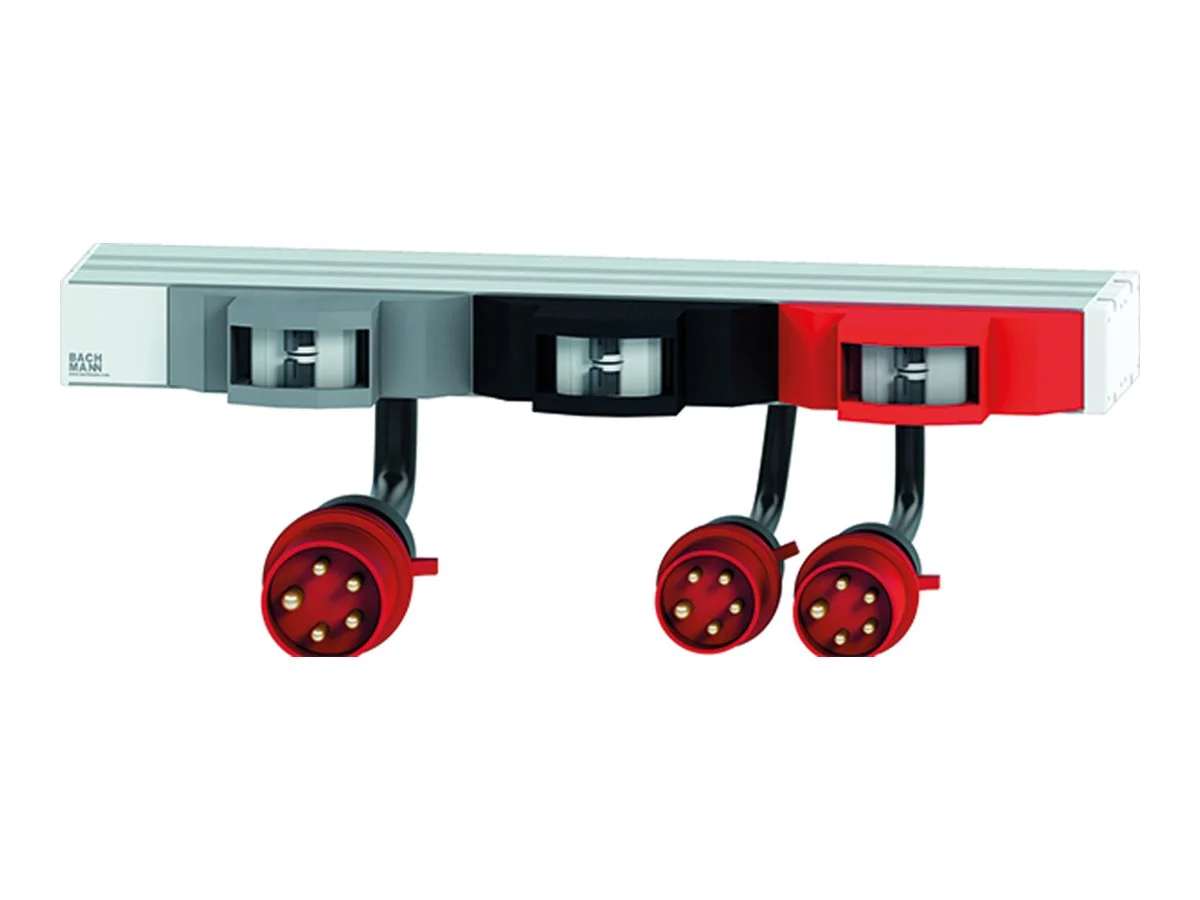 BACHMANN 48,26cm 1HE FuseBox 6xLS C16A