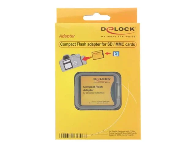 DELOCK Adapter CF II zu SDHC, SDXC