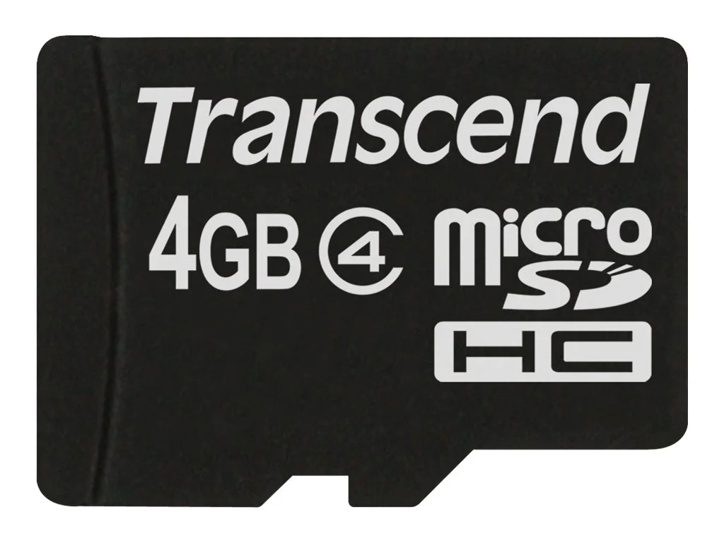 TRANSCEND 4GB micro SDHC Card Class 4