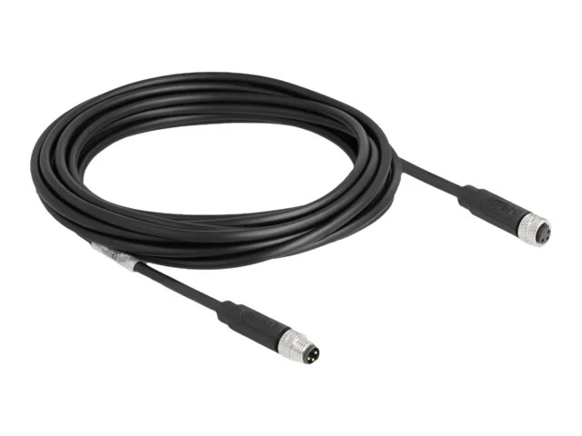 DELOCK M8 3 Pin Kabel A-kodiert PUR 5m