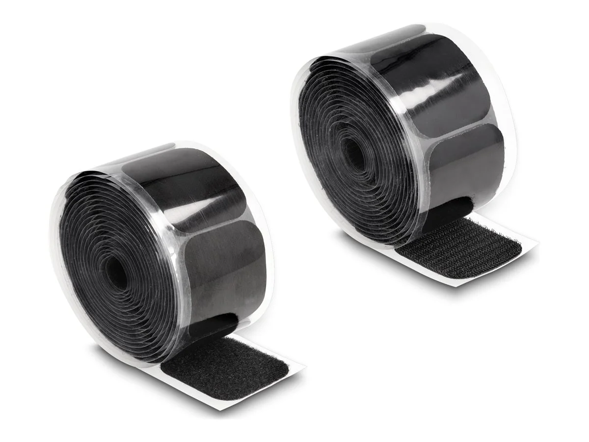 DELOCK Klettpad auf Rolle 45 x 50mm 5m