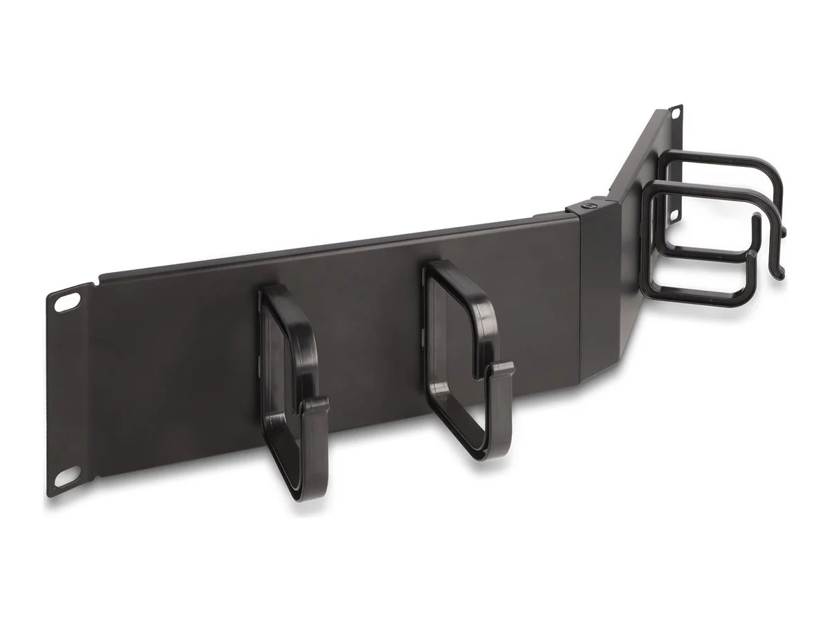 DELOCK 19 Rangierpanel mit 4 Bügeln 2 HE