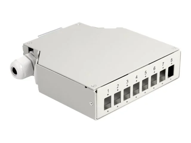 DELOCK LWL Verteilerbox für Hutschiene