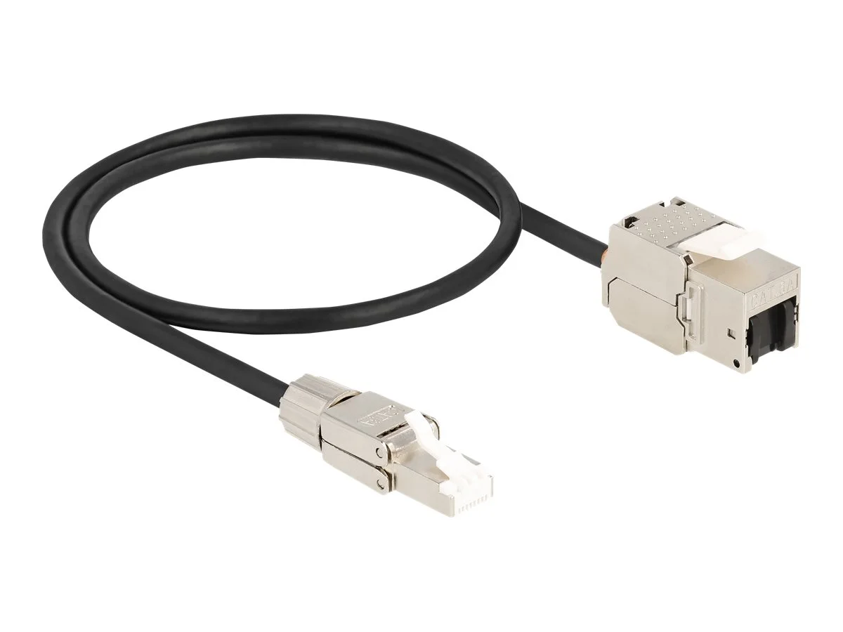 DELOCK Kabel RJ45 Keystone RJ45 Cat.6A