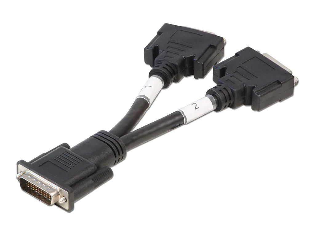 LINDY Adapterkabel DMS59/2x DVI-I(F)