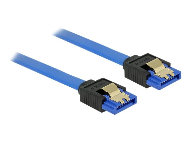 DELOCK Kabel SATA 6 Gb/s 10 cm blau