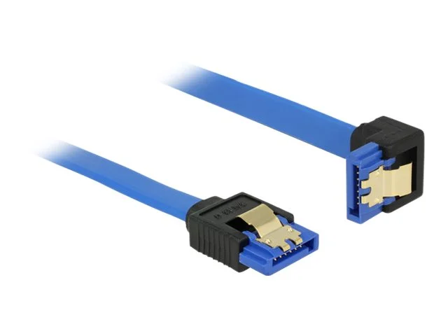 DELOCK Kabel SATA 6 Gb/s 70 cm blau