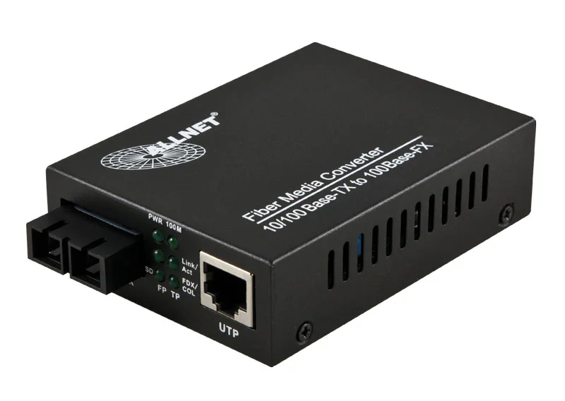 ALLNET Medienkonverter 10/100BASE-TX auf 100BASE-FX Singlemode SC Anschluss 20km " ALL-MC106-SC-SM"