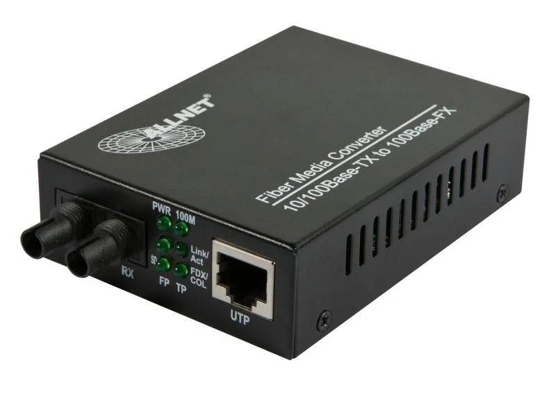 ALLNET Medienkonverter 10/100BASE-TX auf 100BASE-FX Multimode ST Anschluss " ALL-MC107-ST-MM"