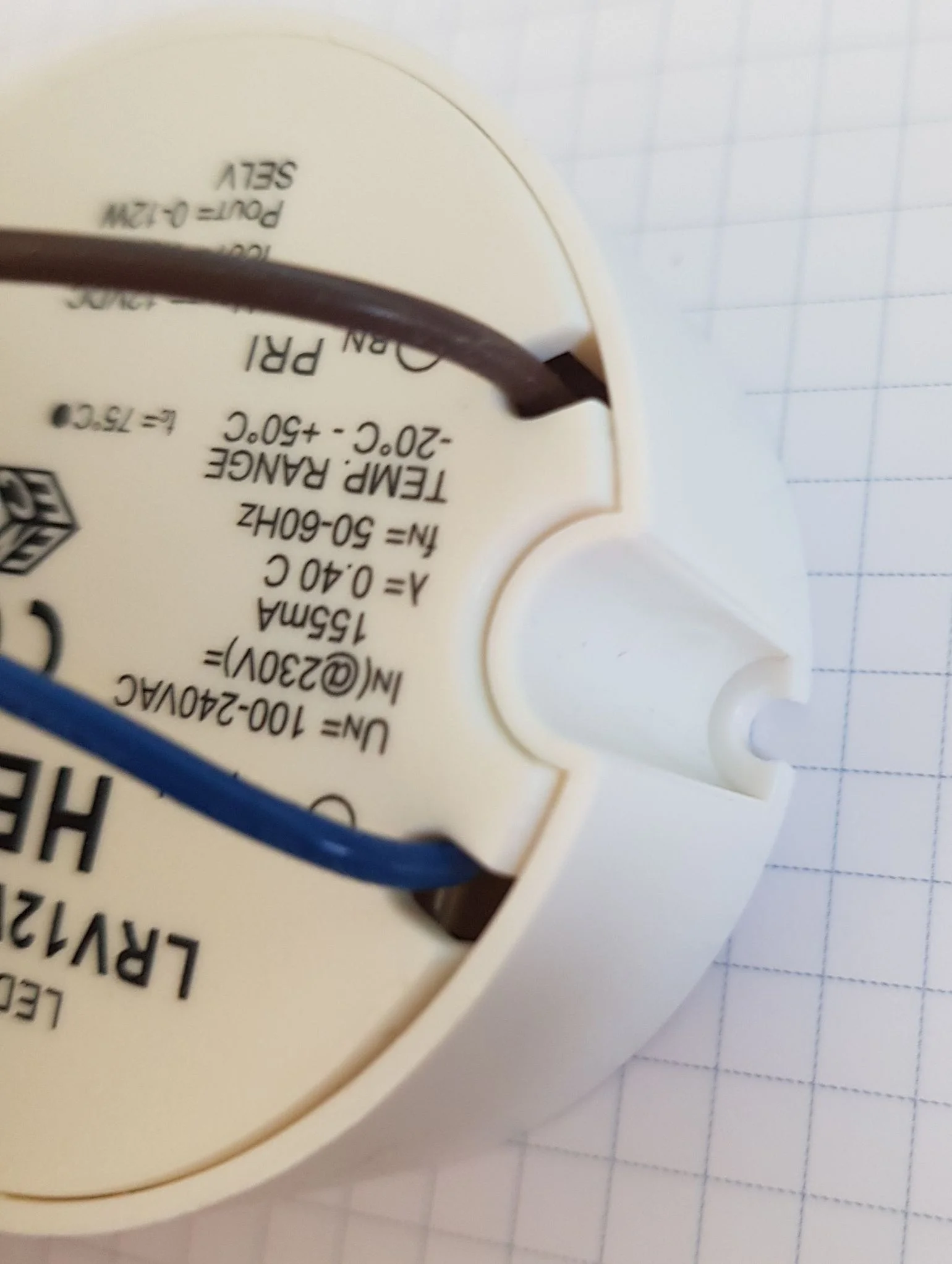 HEP Netzteil - 12V 12W - HEP für Unterputzdose