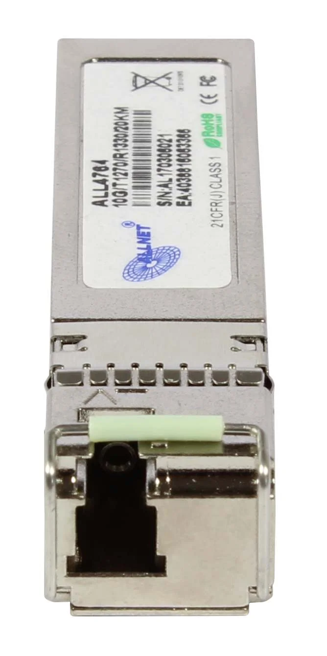 ALLNET Switch Modul ALL4764 SFP+(Mini-GBIC), 10Gbit, B(Bidi)B/LC, Tx1330nm/Rx1270nm, 9u, 20Km,