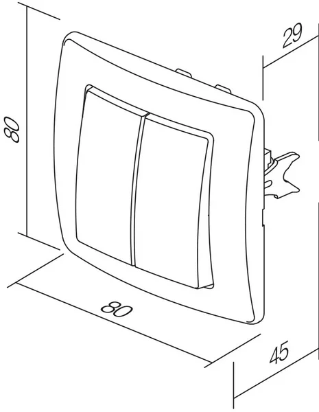 TEM Serie Ekonomik Schalter Jalousie 10AX 250V~ __ NT 09