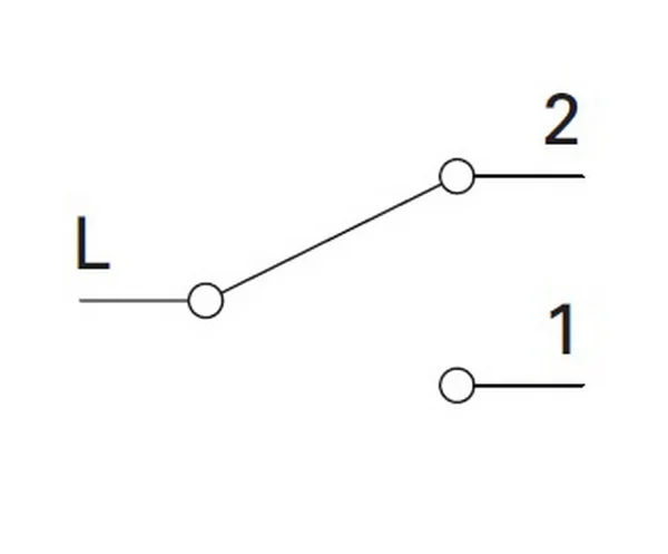 TEM Serie Fontana Schalter 2WAYIP44 10AX 250V~ PW