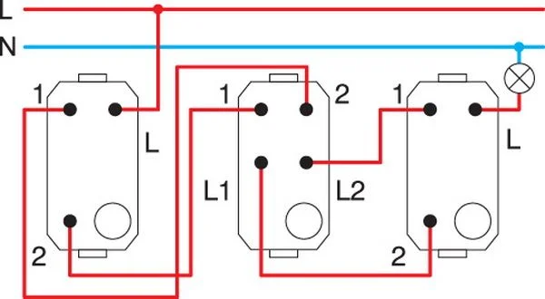 TEM Serie Modul Schalter SWITCH INTERMEDIATE16AX 250V~