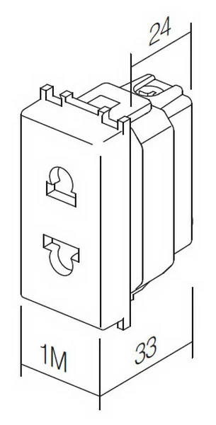 TEM Serie Modul Steckdosen SOCKET EURO/AMERICAN+KS2P 16A