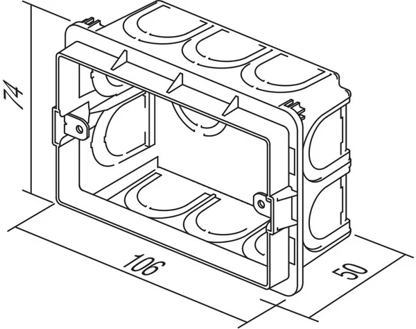 TEM Serie Unterputz Dosen RECTANGULAR BOX FOR BRICKPM3