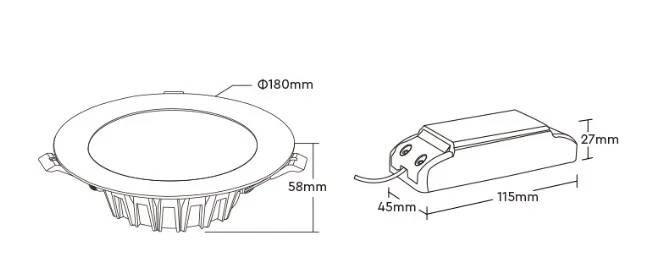 Synergy 21 LED Panel Rund 18W RGB-WW (RGB-CCT) mit Funk und WLAN *Milight/Miboxer*