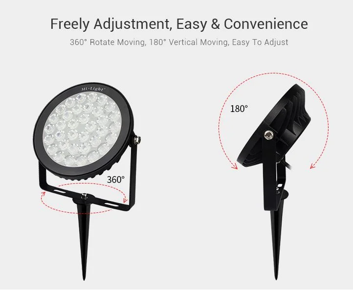 Synergy 21 LED Garten Lampe 15W RGB-WW (RGB-CCT) mit Funk und WLAN IP65 230V *Milight/Miboxer*