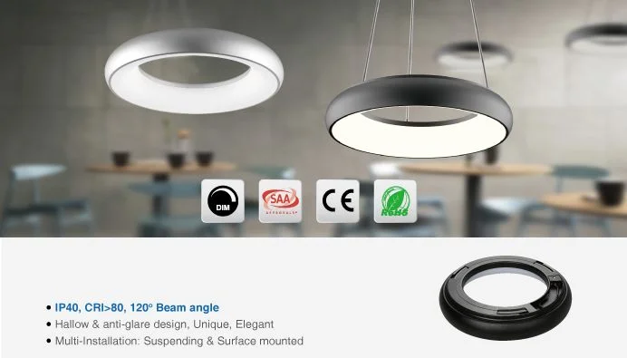 Synergy 21 LED Rundleuchte Donut ww silber 35w