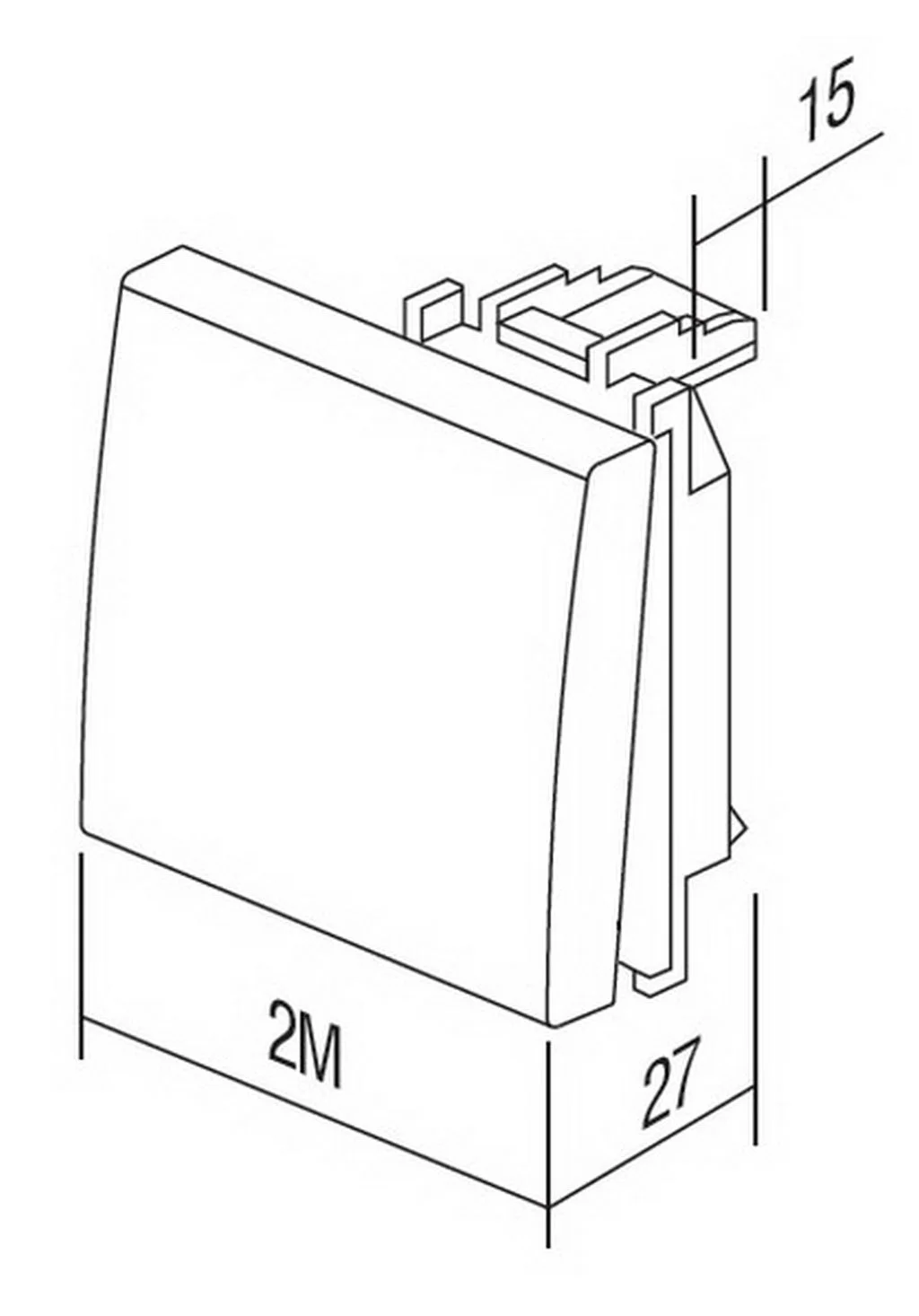TEM Serie Modul Wippe 2M Antibacterial