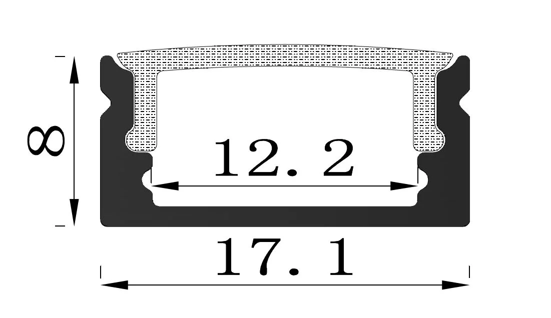 Synergy 21 LED U-Profil 200cm, ALU002-R weiss