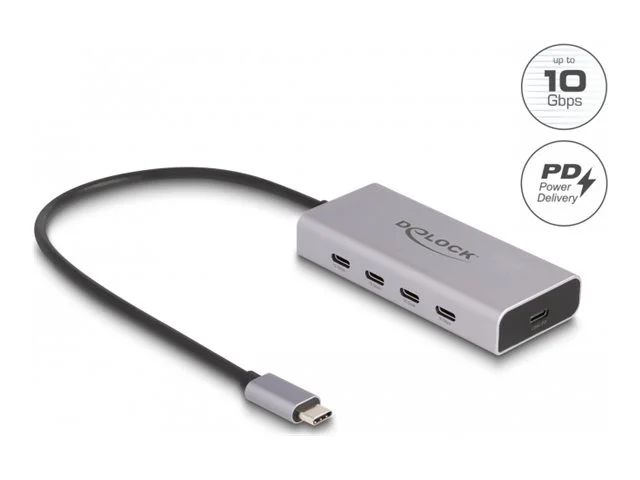 DELOCK USB 10 Gbps USB Type-C Hub 4x