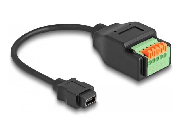 DELOCK USB 2.0 Kabel Mini-B Terminalbl