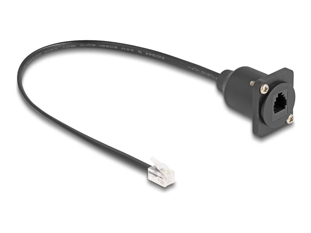 DELOCK D-Typ RJ10 Kabel Stecker zu Buchs