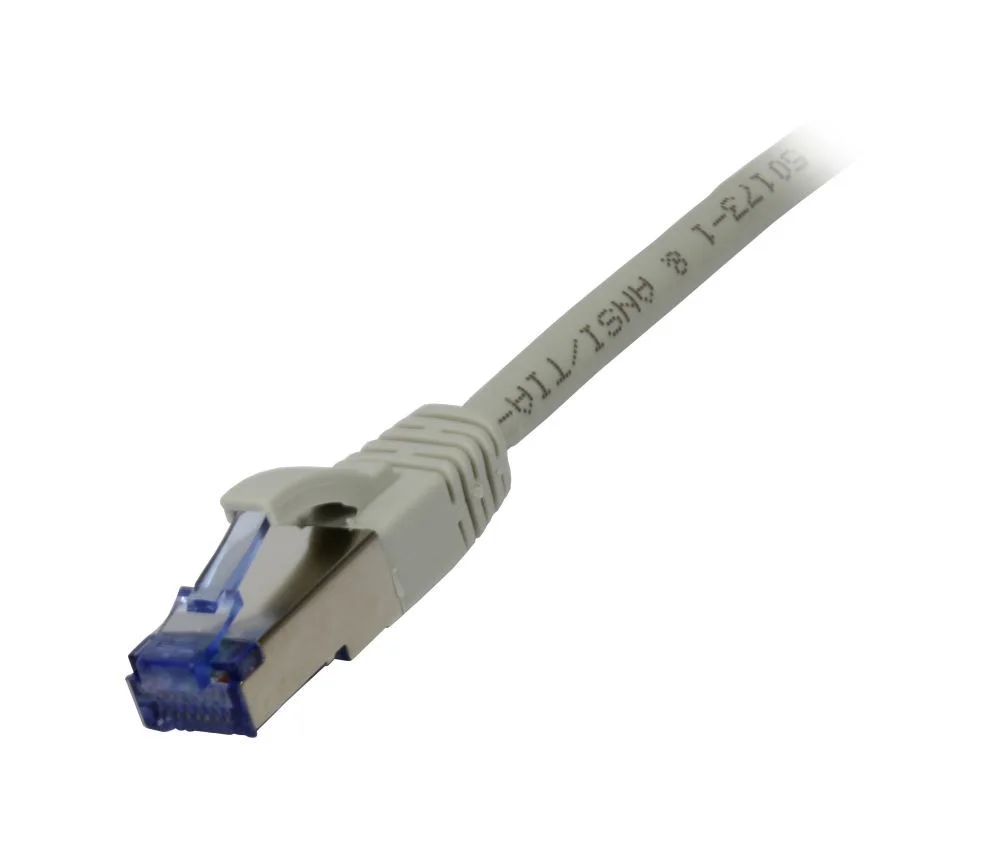 Patchkabel RJ45, CAT6A 500Mhz, 7.5m, grau, S-STP(S/FTP), Komponent getestet(GHMT certified), AWG26, Synergy 21