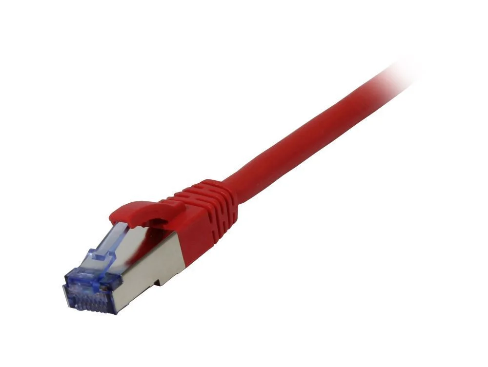 Patchkabel RJ45, CAT6A 500Mhz, 20m, rot, S-STP(S/FTP), Komponent getestet(GHMT certified), AWG26, Synergy 21