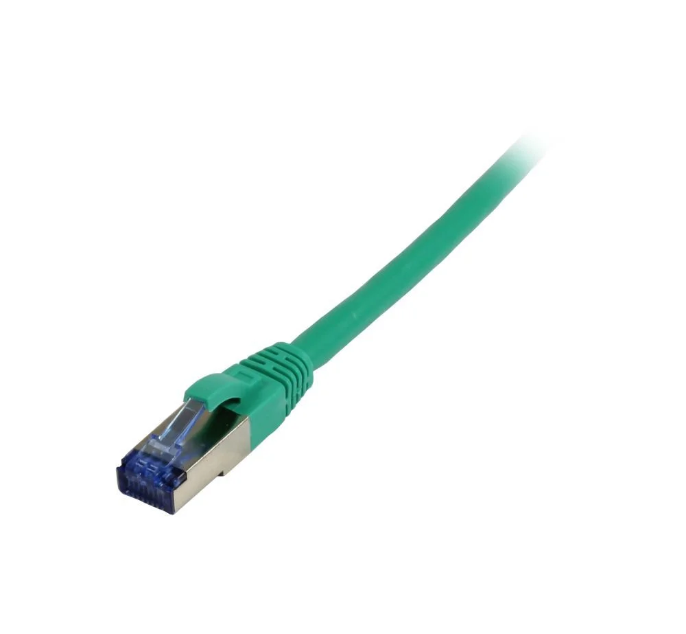 Patchkabel RJ45, CAT6A 500Mhz, 2m, grün, S-STP(S/FTP), TPE/LSZH(Superflex), AWG26, Synergy 21