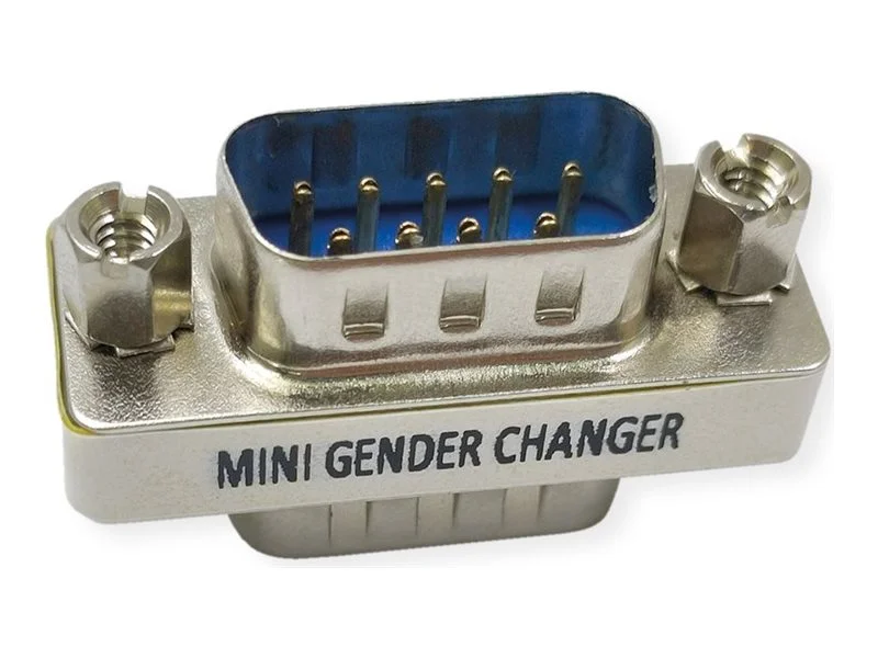 VALUE Mini Gender Changer 9pol. Stecker
