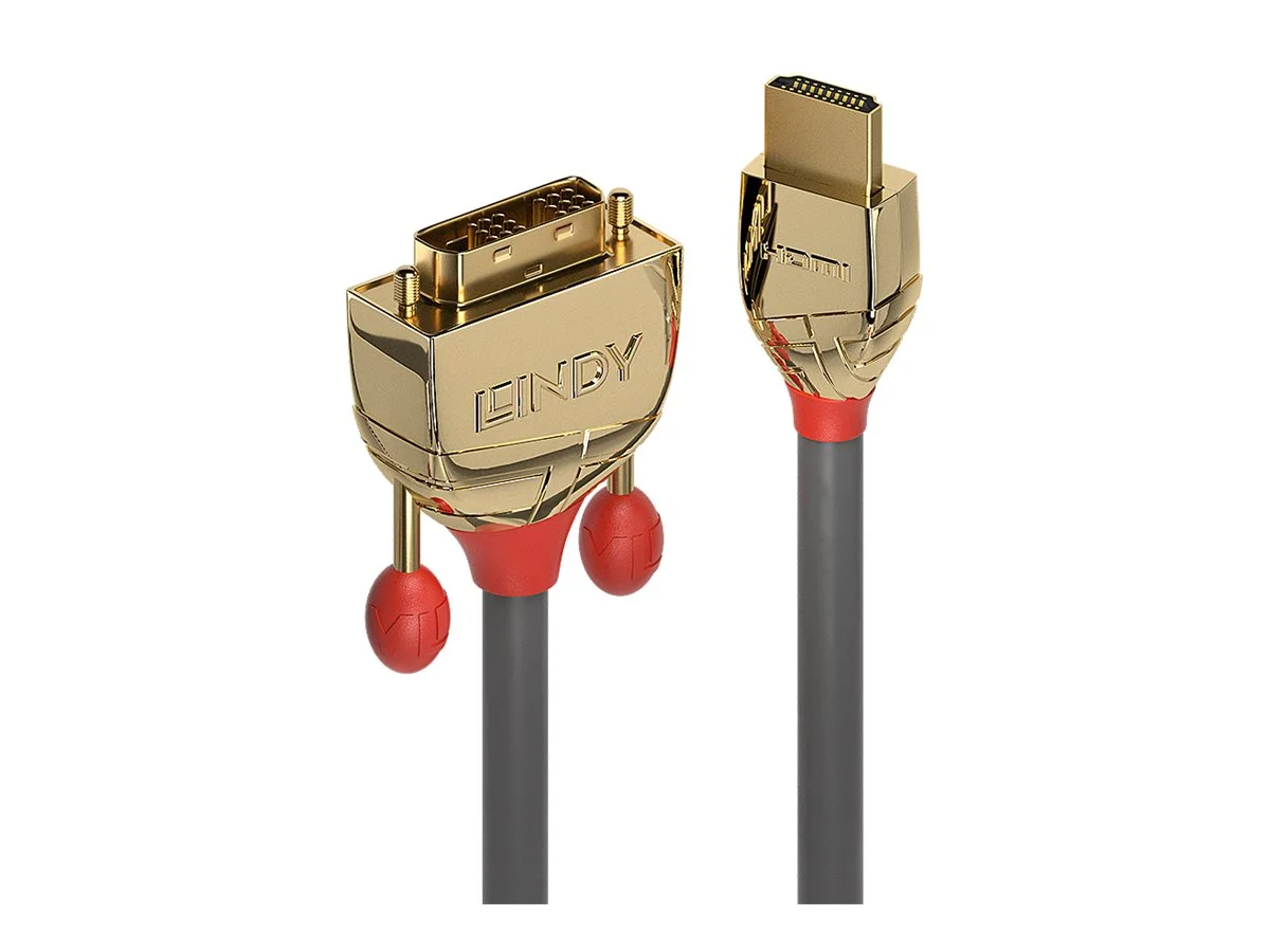 LINDY 10m Gold HDMI an DVI-D-Kabel