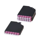 Telegärtner Baugruppenträger, HD3, zbh. FanOut-Modul 0,5HE 6xLC D MM türkis OM3