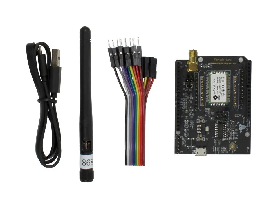 RAK Wireless · LoRa · WisDuino · Evaluation Boeard · Lora/LoRaWAN Module, Support AS923, 868/915MHz, LoRa/TTN, Open source LoRa, RAK811 development boa